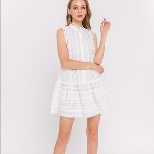 Endless Rose White Lace Dress